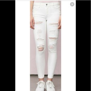 Garage jeans white ( high waist jegging)